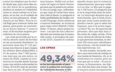 La brecha laboral entre las mujeres extranjeras, El Norte de Castilla